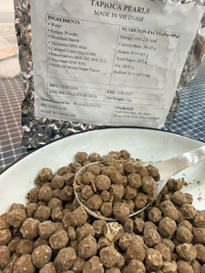 Thé aux bulles aromatisé avec des perles de tapioca au sucre brun, emballé en sachet, thé aux fruits, yaourt, pouding, dessert - Product Image 5