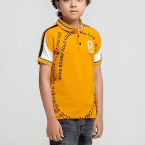 Polos personnalisés pour enfants, polos à manches courtes pour garçons, col contrasté, vêtements de sport décontractés, vêtements actifs - Product Image 1