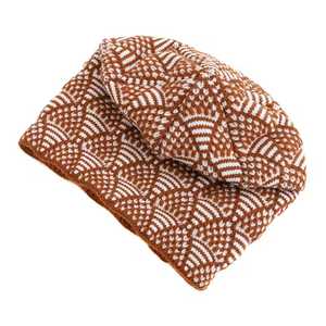 Unisex Geometric Jacquard Beanie Hat 100% Acrylic <b>Winter</b> <b>Cap</b> Casual Style 56-58CM Adult Size - Product Image 2