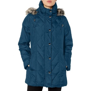 เสื้อโค้ทตัวยาวผ้าไนลอนสำหรับผู้หญิงเสื้อคลุมกันหนาวตัวยาวเสื้อคลุมกันหนาวสำหรับผู้หญิงดีไซน์ตามสั่งใหม่2025 - Product Image 1