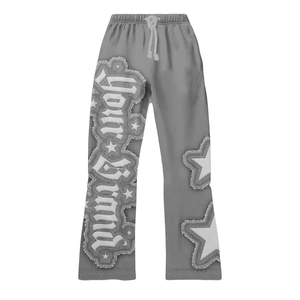 Nouveau costume évasé 2 pièces en coton pur, délavé et vieilli, léger et imprimé, style streetwear pour homme - Product Image 4