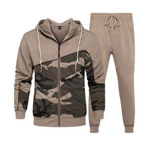 Survêtements en molleton technique de haute qualité, nouveaux, avec logo personnalisé, vente en gros, pour hommes, taille plus, avec fermeture éclair intégrale - Product Image 1