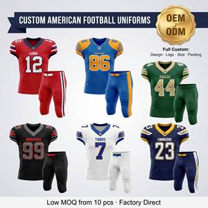 Diseño Gratuito de Camisetas de Fútbol Americano Personalizadas con MOQ Bajo, Impresión por Sublimación, Bordado, Técnica Tackle Twill Disponible - Product Image 5