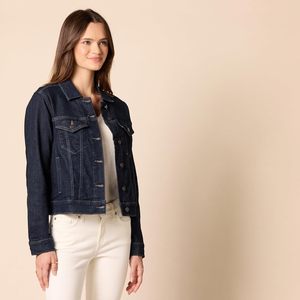 Veste en jean premium pour femme, style vintage délavé, décontractée, streetwear, boutonnée, en coton, manteau tendance pour toutes les saisons - Product Image 4