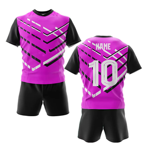 Camisetas de Rugby de Calidad Superior, Nueva Temporada, Conjuntos de Uniformes con Diseño Personalizado por Sublimación, Manga Corta, Poliéster, Protección UV Frontal - Product Image 1