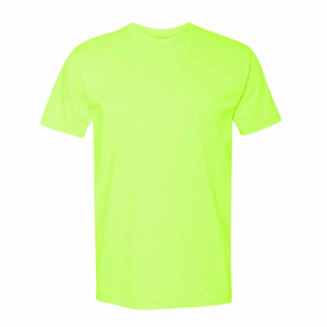 T-shirt en coton rouge à manches courtes pour homme, col rond, couleur unie, coupe classique, respirant, jersey tricoté 180g, design uni - Product Image 4