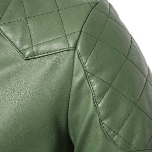 Latest Designed Custom Men <b>Leather</b> <b>Jacket</b> <b>Long</b> Sleeve Lightweight Breathable <b>Leather</b> <b>Jacket</b> Available Multiple Colors Outdoor - Product Image 6