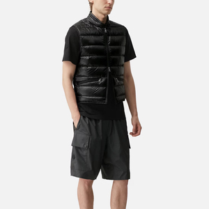 New Arrival Puffer Vest For Men's Zipper Up Warm Padded <b>Quilted</b> Stand Collar 400 Gsm Waistcoat Sleeveless Puffer Vest - Product Image 6