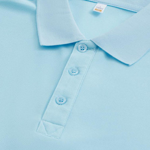 เสื้อโปโลชาย แขนสั้น ผ้าฝ้าย สีพื้น ระบายอากาศดี สวมใส่สบาย พิมพ์โลโก้ด้านหน้า รับผลิตแบบ OEM - Product Image 2