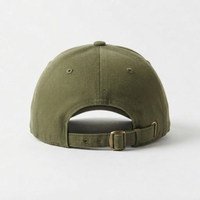 Casquette de baseball vert olive avec lettre A brodée blanche, 6 panneaux, réglable, unisexe, décontractée