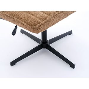 Sedia da Ufficio Marrone Senza Braccioli e Senza Ruote - Product Image 4