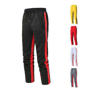 Pantalones deportivos casuales de poliéster amarillo para hombre, con forro polar, antipilling, cintura elástica con cordón, tiro medio, ligeros, para otoño - Product Image 6