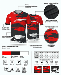 เสื้อเจอร์ซีย์แบบซับลิเมชั่นสั่งทำพิเศษจากวูลสัน อินดัสทรี - ชื่อทีมแบบกำหนดเอง ตัวเลือกเพิ่มเติมสำหรับฤดูร้อน สำหรับการฝึกซ้อมฟุตบอล บาสเกตบอล (XS-XXL) - Product Image 3