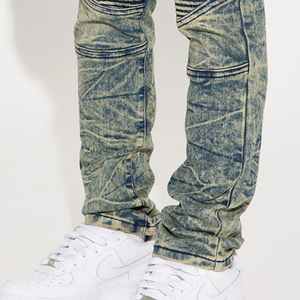 Pantalon en jean stretch pour garçons, style streetwear décontracté, avec poches latérales et fermeture boutonnée, design élégant, prix abordable 2026 - Product Image 5