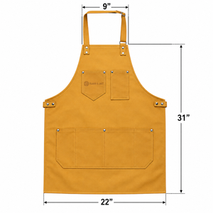 Tablier en cuir Flamia Jabz AP-08 sans poches, réutilisable, non tissé, vêtement de travail tendance pour barbiers et toilettage d'animaux - Product Image 6