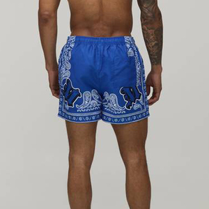 Shorts en molleton de coton pour homme, imprimés OEM, style streetwear personnalisé avec motif graphique, longueur genou, cordon de serrage, décontracté - Product Image 2