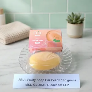 สบู่ก้อนฟรุ๊ตตี้ พีช 100 กรัม บำรุงผิวชุ่มชื้นสำหรับทุกสภาพผิว - Product Image 1