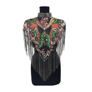 2026 High Quality Handmade Lace Sequin Beaded <b>Cape</b> Dress for <b>Women</b> 100% Cotton Fashion Available at Wholesale Price Export - Product Image 1