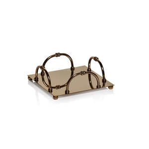 Heavy-Duty Cast Aluminum Napkin Holder with <b>Weighted</b> <b>Bar</b> Rustic Silver Industrial Tissue Tray Premium Metal Serviette Dispenser - Product Image 5
