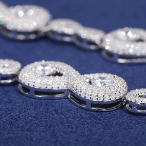 Nuevo Collar de Moda Hip Hop Personalizado con Moissanita para Hombre, Cadena Cubana Infinita de 12 mm de Grosor, Plata 925 - Product Image 5