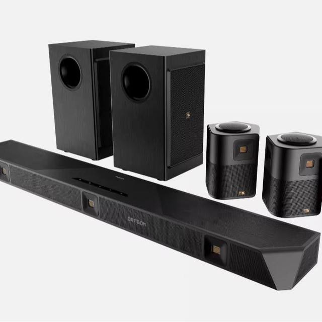 LATEST NEW Dragon 11.4.6 Home Surround Sound System with Dollbys Atmos and DTS X Pro Soundbar