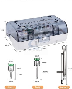 Kit Universal de Implantes Dentales, Sistema de Instrumentos Dentales Manuales, Kit Protésico, Destornillador para Implantes, Certificado CE, Set de Implantología OE - Product Image 4
