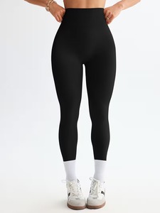 Leggings de yoga sans couture à taille haute pour femmes |   Leggings de sport tie-dye délavés à l'acide |   Pantalons de fitness légers en polyester et élasthanne - Product Image 3