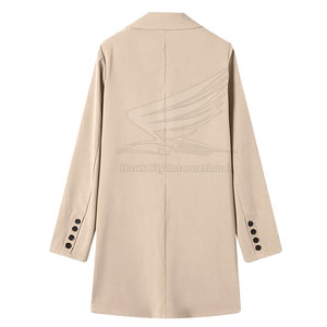 Nuevo Estilo de Abrigo Largo de Invierno para Mujer, Mezcla de Lana y Lona, Suave al Tacto, Transpirable y Fácil de Usar - Product Image 3
