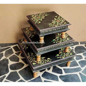 Sculpture de table en laiton faite à la main de qualité supérieure Mandir Platform par INDIAN CRAFTS STORE - Product Image 2