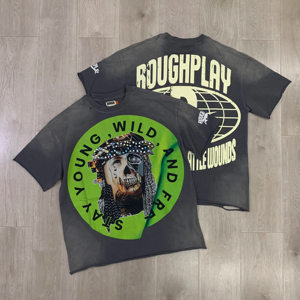 Wholesale Customized Color & Label Men's Oversized Casual T-Shirt Short Sleeve Loose Rhinestones OEM Custom Service - Product Image 4