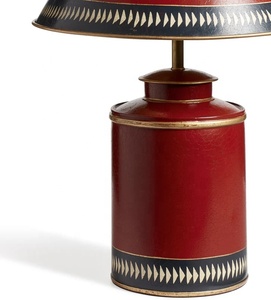 Lámpara de Mesa Metálica Royal Canister con Pantalla Decorativa Cónica, Iluminación Cálida de Hierro Forjado de Primera Calidad para Interiores Elegantes - Product Image 2