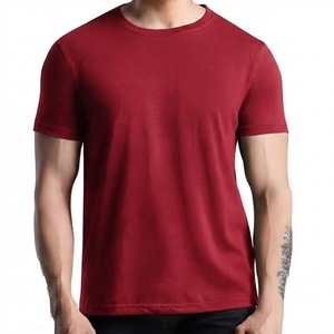 Camiseta Premium de Cuello Redondo para Hombre, Corte Regular, Color Sólido, 100% Algodón, Jersey Suave, Manga Corta, Informal, Esencial para el Día a Día - Product Image 4