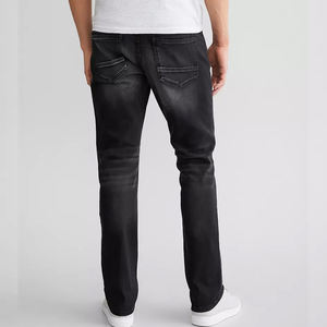 Jeans en denim pour hommes OEM 2026 – Tissu de haute qualité, impression de logo personnalisée, écologique, respirant, streetwear printemps - Product Image 3