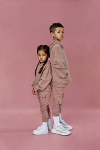 Conjunto Deportivo de Dos Piezas para Niños, de Alta Calidad, Transpirable, de Felpa, Algodón y Poliéster, Informal, para Invierno, de Color Sólido - Product Image 6