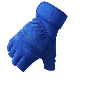 Gants de moto en cuir véritable, style demi-doigts, antidérapants, pour hommes et femmes, pour l'automne et l'hiver - Product Image 6