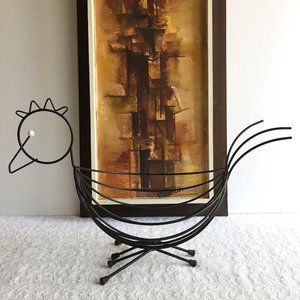 Panier de rangement en fer noir filaire moderne et écologique avec design multifonctionnel pour le stockage alimentaire et les cadeaux lors des célébrations - Product Image 2