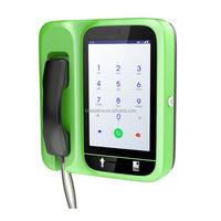 Téléphone public pour l'école en plein air Android OS Reconnaissance faciale Grand écran 4G LTE Téléphone fixe sans fil Vidéo intelligente Téléphone public