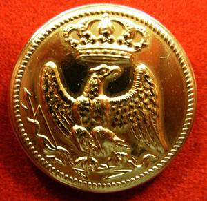 Boutons de couronne royale antiques - Taille et couleur personnalisables - Alliage bronze/zinc - Product Image 1