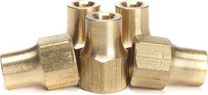 Écrou hexagonal de précision en laiton Ambark Overseas Limited, surface lisse forgée, basse pression (AOL-154(SAE) # 010167)) - Product Image 4