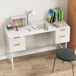 48-Inch Home <b>Office</b> <b>Computer</b> Desk with 4 Drawers for Your Workspace - Product Image 6