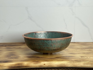 copper sink heritage design copper <b>basin</b> antique reproduction copper sink rustic finish copper <b>basin</b> vintage appeal - Product Image 3