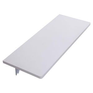 Scrivania Pieghevole da Parete Moderna Bianca, Scrivania per Computer Estensibile e Richiudibile in Legno e MDF per Uso in Soggiorno - Product Image 5