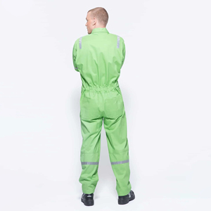 Overol de Trabajo Verde para Hombre, Manga Larga, Reflectante, de Poliéster, Uniforme de Seguridad para Uso Industrial y de Construcción - Product Image 2