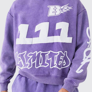 Conjunto Deportivo de Forro Polar de Algodón Transpirable con Capucha para Hombre, Talla Grande, Estampado Sólido, Diseño Moderno, Ajuste Cómodo, Informal - Product Image 6