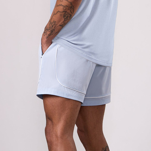 New Arrival Training Sports Gym Tracksuit Men Summer Running Set Quick Dry <b>t</b>-Shirt Shorts Men - Product Image 2