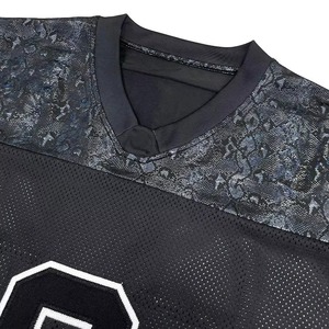 High Quality Men Casual Streetwear T-Shirt Fashionable Boxy Fit Mesh Custom Logo 100% Poly Oversized T shirts with <b>puff</b> printing - Product Image 2