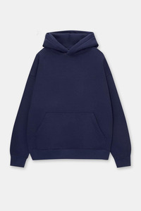 Wholesale High Quality 410gsm Thermal Terry Fabric Oversized Pullover Hoodie Custom Color Men Winter 100% Cotton Breathable - Product Image 5
