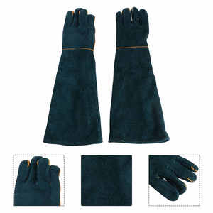 Guantes de Trabajo de Cuero Vacuno de Alta Calidad para Soldadura TIG/MIG, Resistentes al Calor y al Fuego, con Puño Largo - Product Image 3