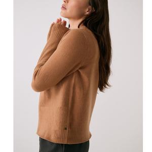 Nuevo Cárdigan de Punto Personalizado para Mujer, Cuello Alto, Acrílico Sólido, Transpirable, Antiarrugas, con Frente Largo - Product Image 5