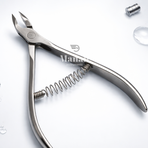 Pince à cuticules professionnelle en acier inoxydable de style russe pour manucure et pédicure, outil durable pour le soin des ongles, courbée/droite - Product Image 6